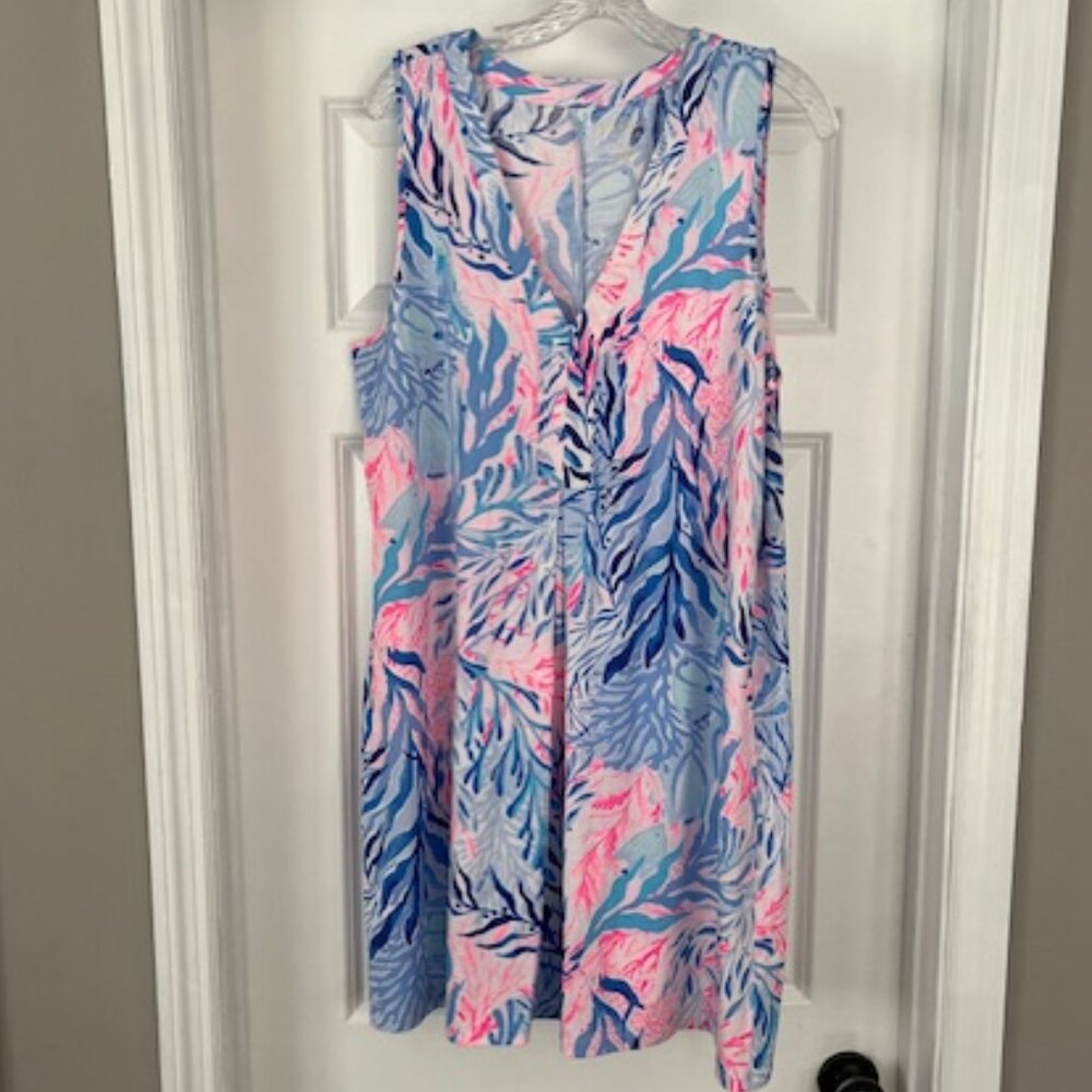 Lilly Pulitzer V-Neck Swing Dress, Size XL